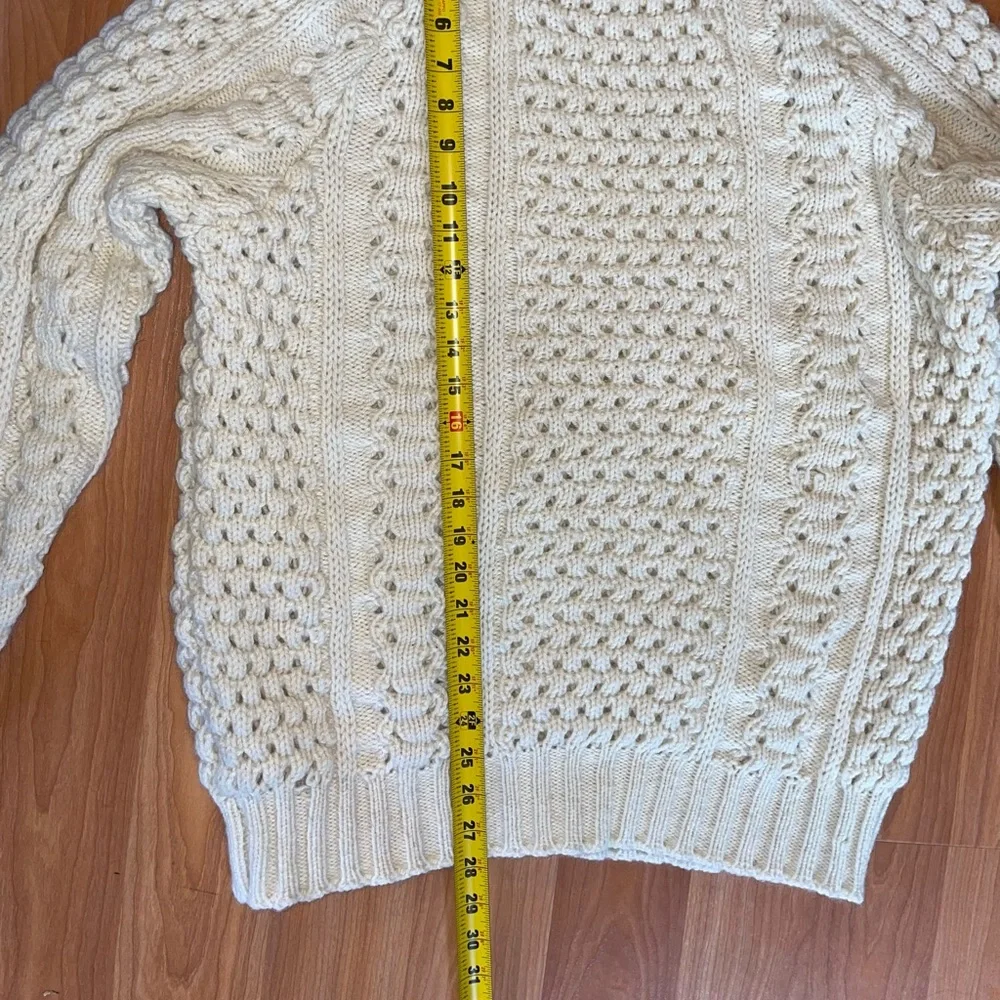 Authentic vintage Donegal 80’s fisherman knit sweater. Hand loomed, real wool. - Picture 4 of 5